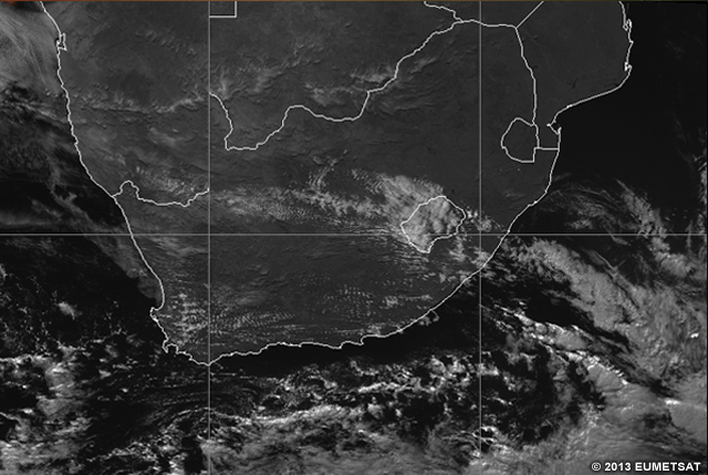 Detección de turbulencia en aire claro sobre Sudáfrica