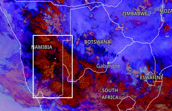 Your case: Flooding due to heavy rain over central and southern parts (Namibia)