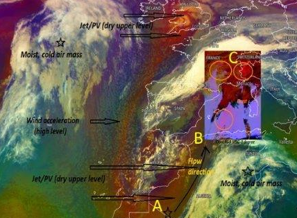 Your case: The Pyrenees areas ski, from white to orange, 6 February 2021