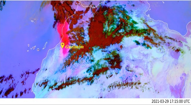 Your case: Enormous dust cloud hits Morocco