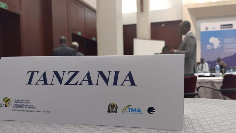 We are at the 15th EUMETSAT African User Forum, this time in Tanzania