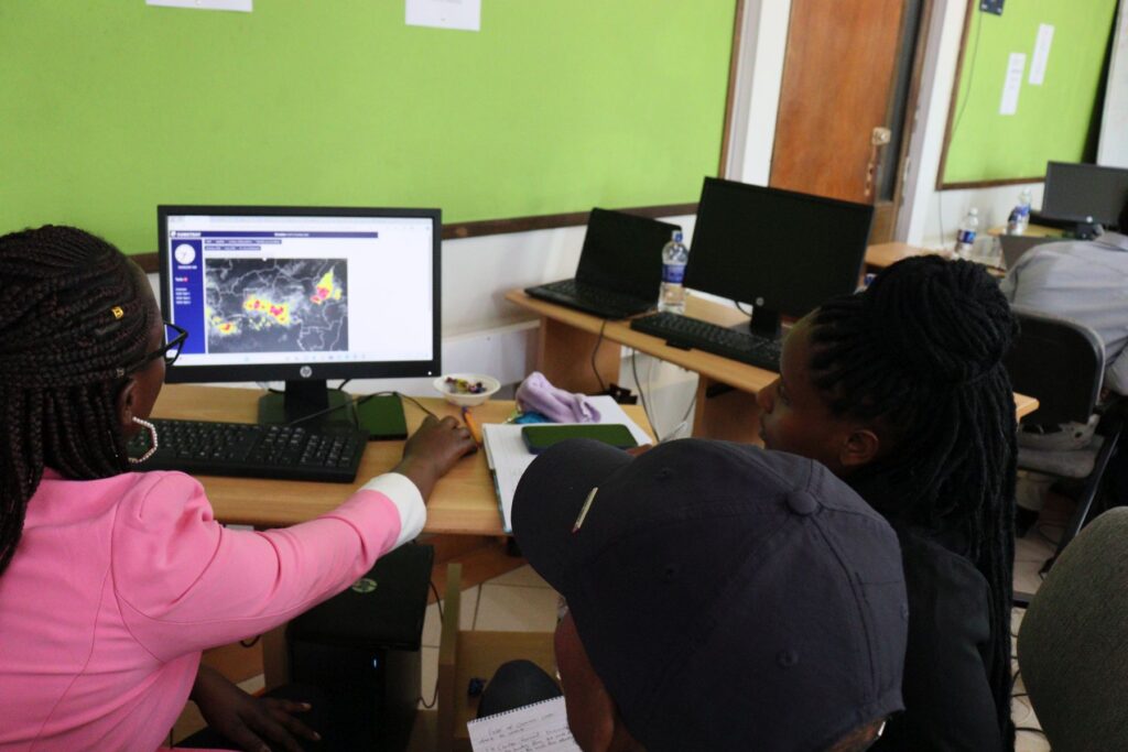 Participants working