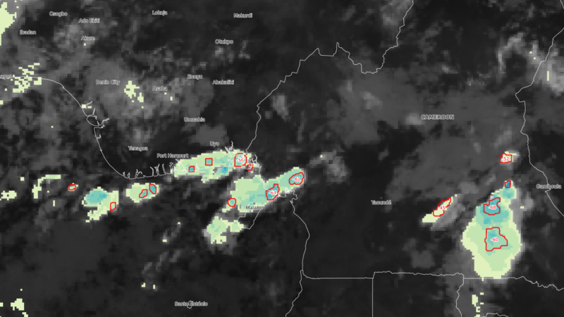 Your case:  Heavy rains caused floods in the streets of Cameroon, Limbe, 19 July 2023
