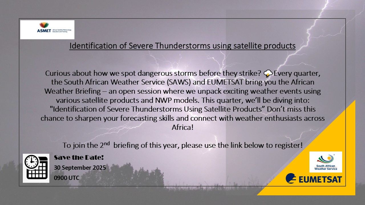 African Weather Briefing 30 September 09 UTC
